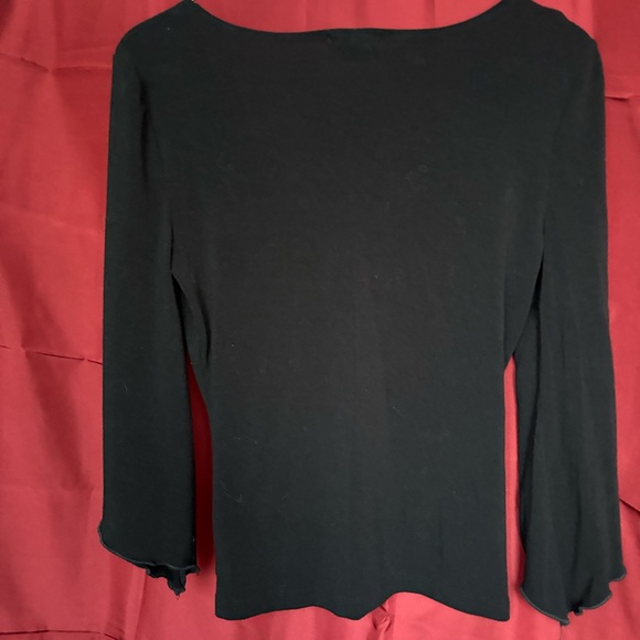 Vintage y2k Eyeshadow milkmaid 3/4 flare sleeve top - Picture 4 of 4